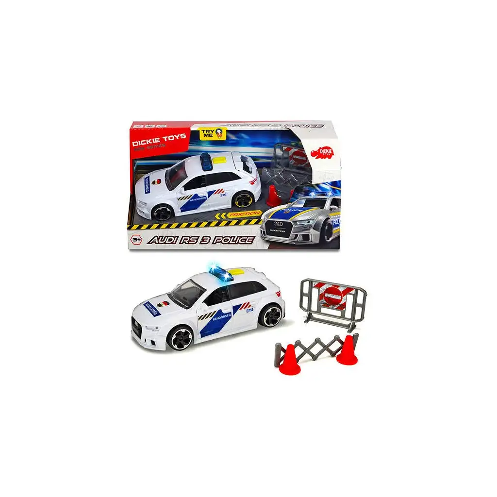 Audi RS3 полицейска кола - Dickie Toys изображение 2