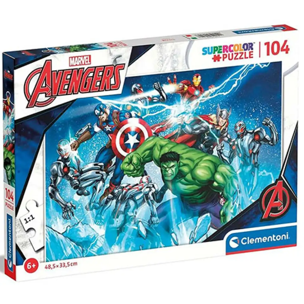 Avengers 104 части Super Color пъзел - Clementoni изображение 1