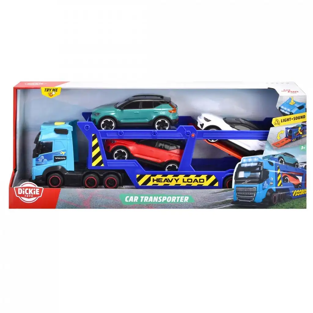 Автомобилен транспортьор с 3 малки коли - Dickie Toys изображение 1