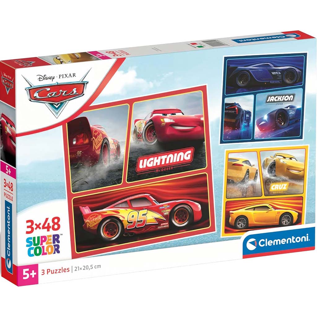 Автомобили на Върдък 3x48бр. Supercolor пъзел - Clementoni изображение 1