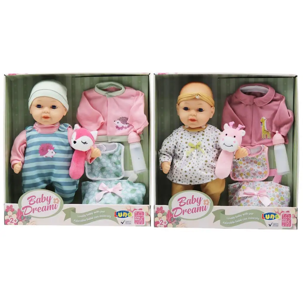 Baby Dream: Плюшена бебешка кукла с играчка в два варианта изображение 1