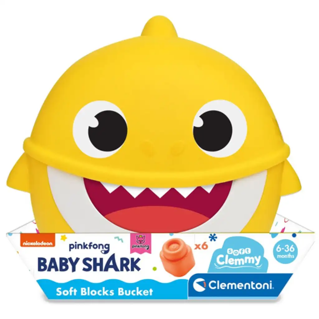 Baby Shark строителни блокчета в кутия - Clementoni изображение 1
