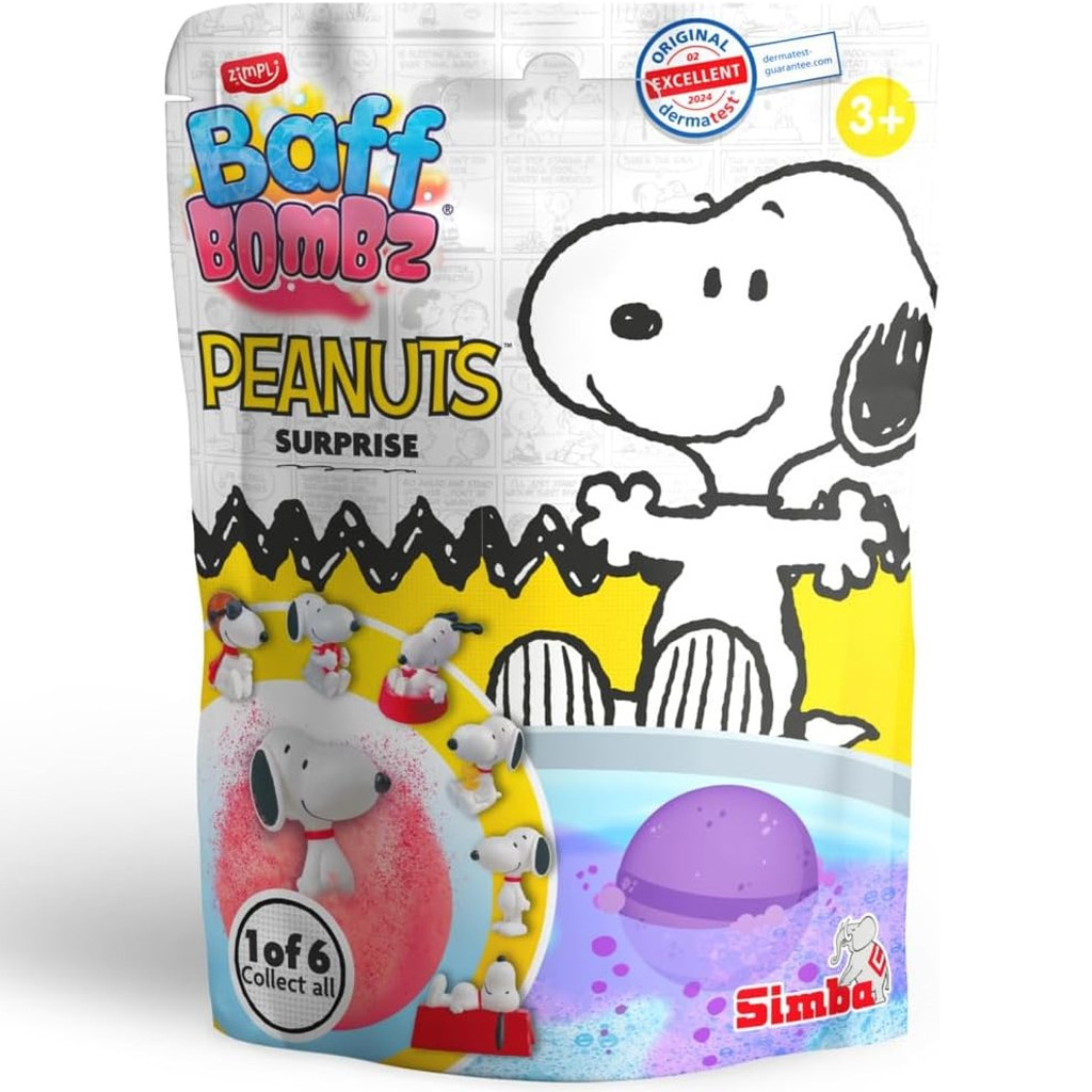 Baff Bombz бомбичка за баня изненада с фигура Peanuts - Simba Toys изображение 1