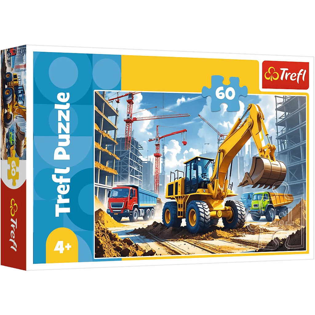 Багер-трактор 60 части пъзел - Trefl изображение 1