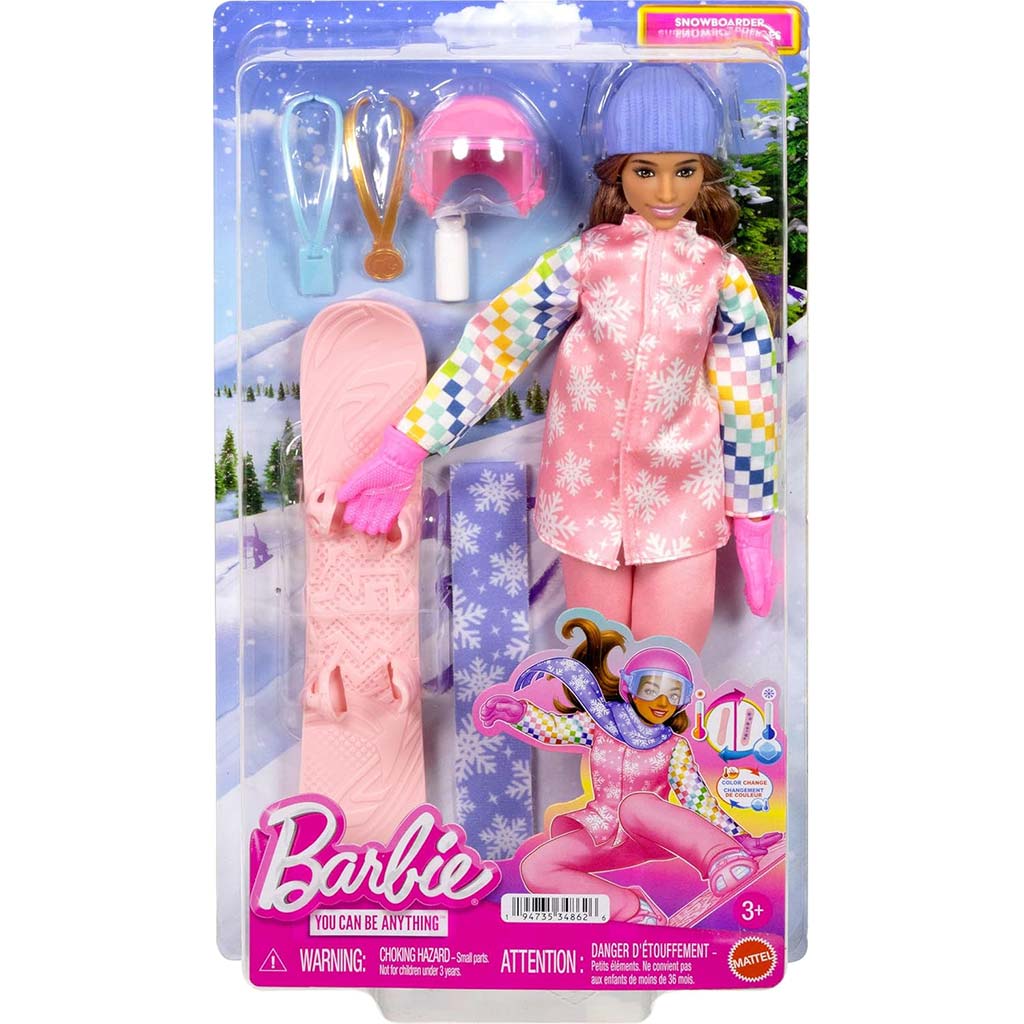 Барби: 65-годишен юбилей кариера кукла - Сноуборд кукла - Mattel изображение 1