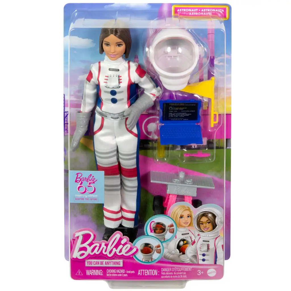 Barби: 65. годишен юбилей на кариерата - Астронавт кукла с аксесоари - Mattel изображение 1