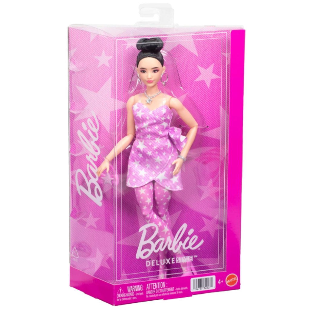 Барби: Модерни приятелки кукла в комплект с рокля с звезди - Mattel изображение 1