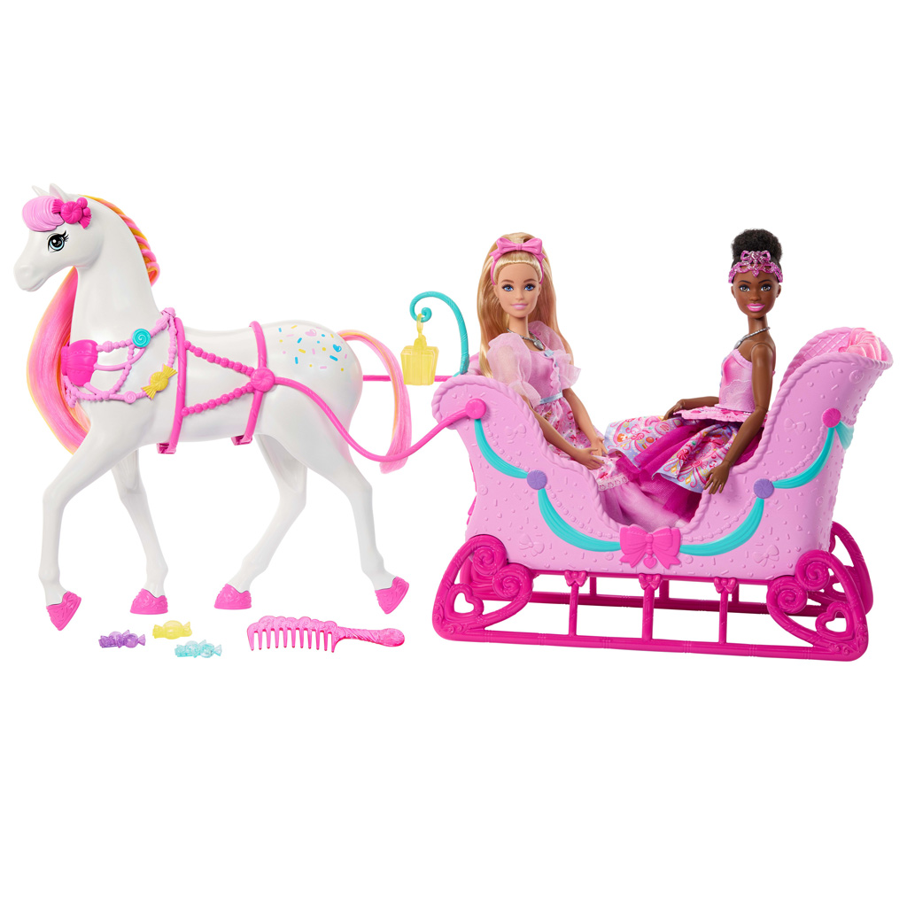 Барби Орехоразбивач - Комплект Ски с Кон - Mattel изображение 1