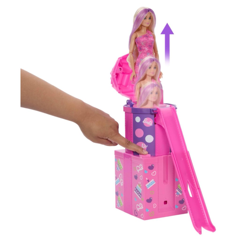 Барби парти разкритие изненада комплект с пързалка - Mattel изображение 3