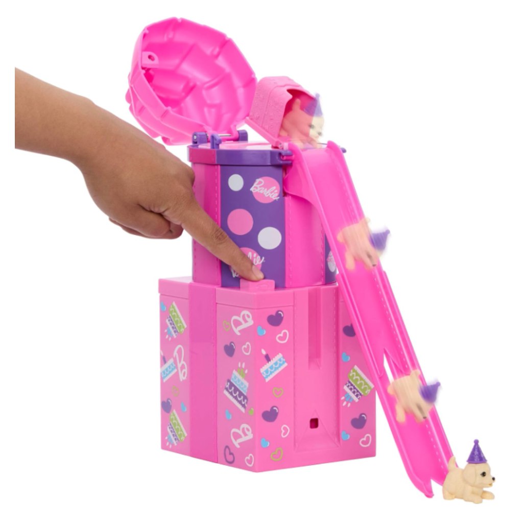 Барби парти разкритие изненада комплект с пързалка - Mattel изображение 4