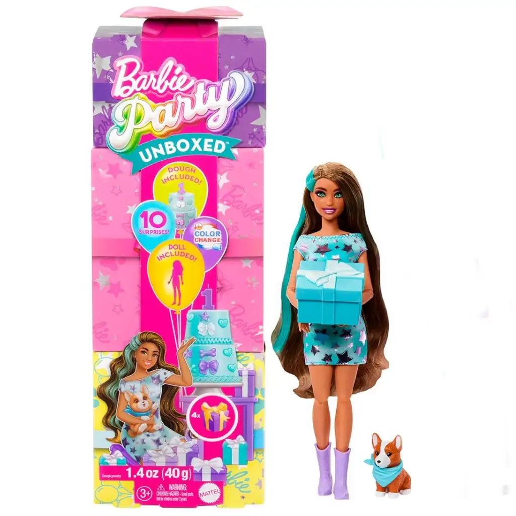 Барби: Парти Ревю изненада кукла с кученце Коргита - Mattel изображение 1