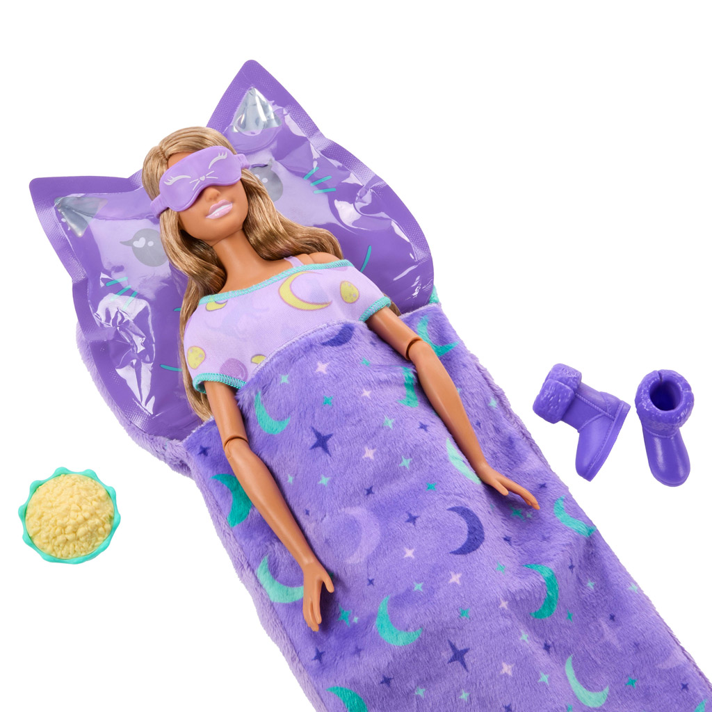 Барби Пижамено парти Разкритие - Лилав - Mattel изображение 5