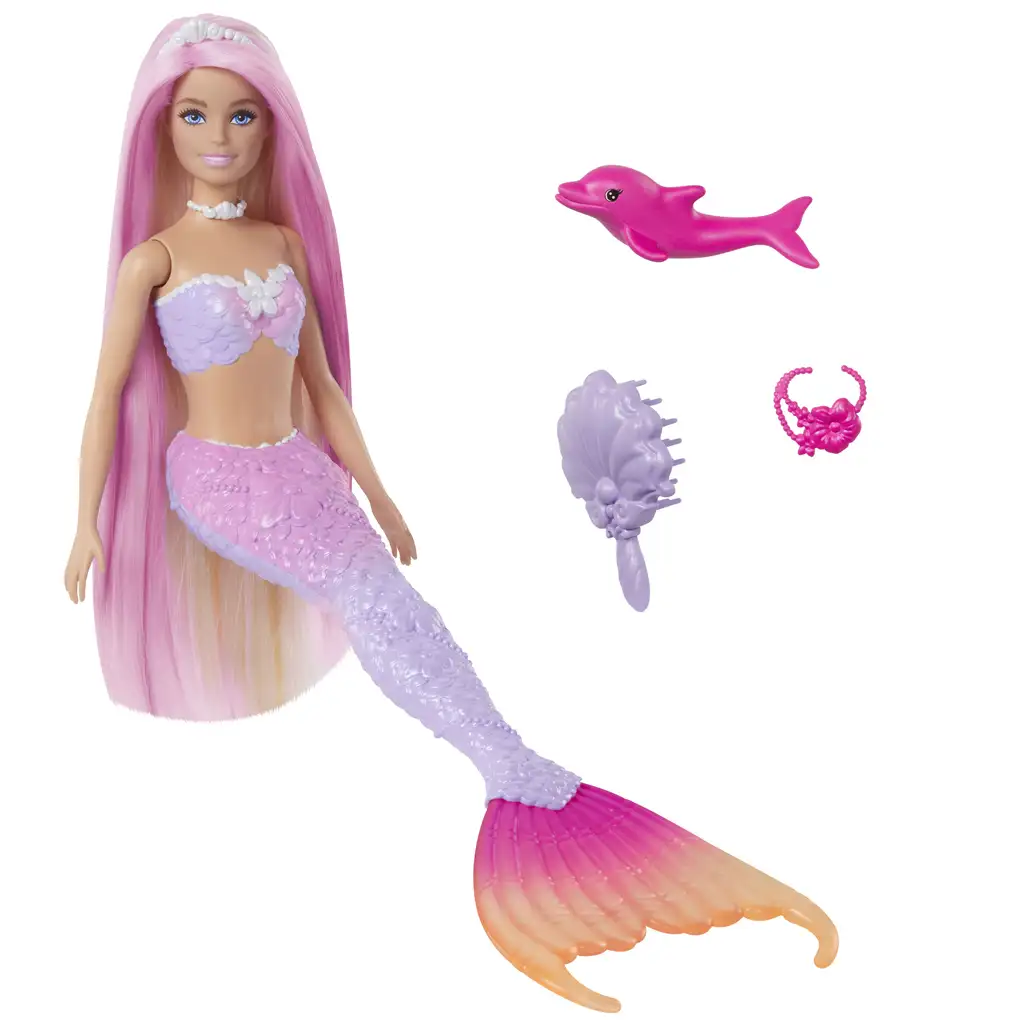 Барби: Променяща цвета русалка с аксесоари - Mattel изображение 2