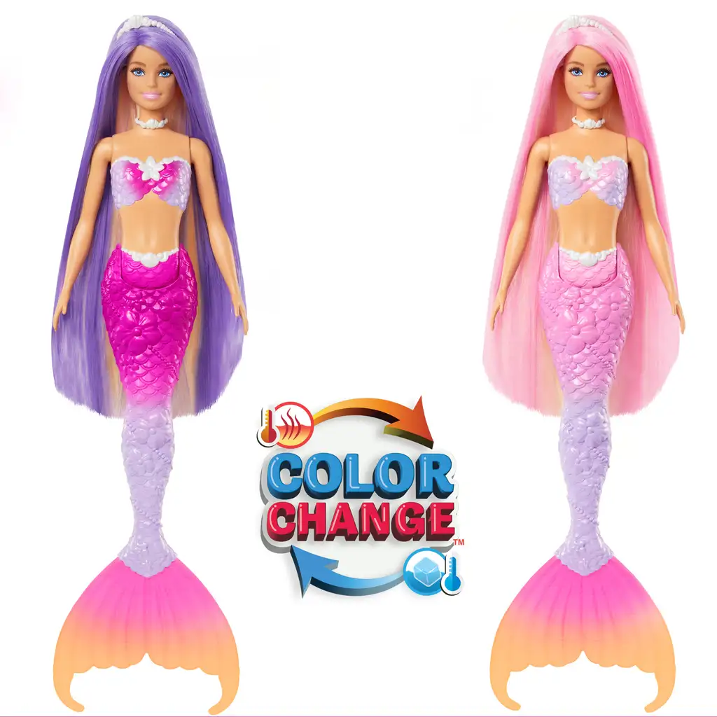 Барби: Променяща цвета русалка с аксесоари - Mattel изображение 5