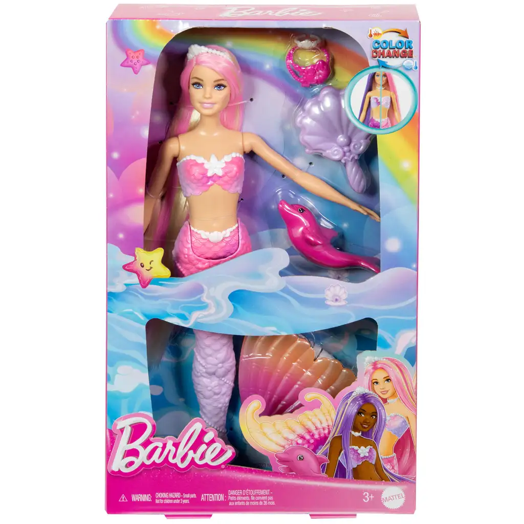 Барби: Променяща цвета русалка с аксесоари - Mattel изображение 7