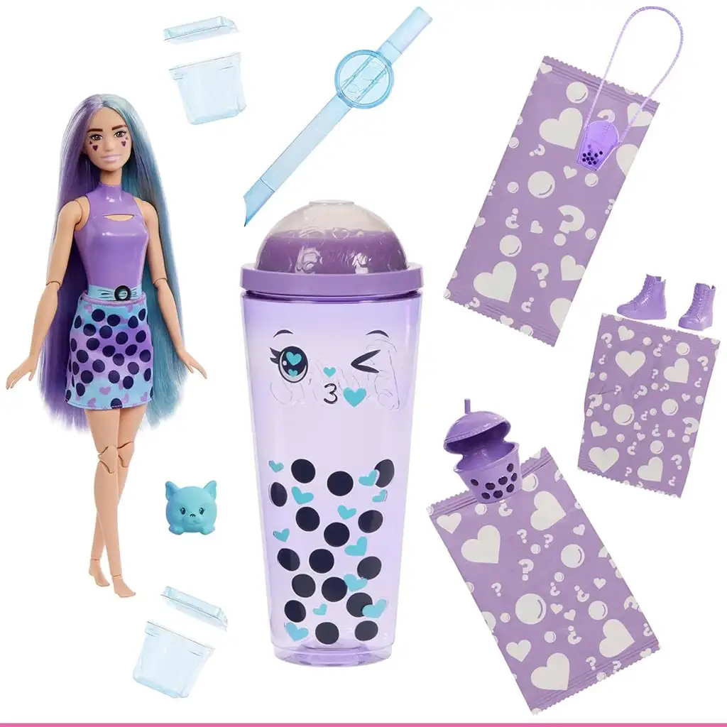 Барби: Слайм Разкритие Буби парти Лила кукла - Mattel изображение 3