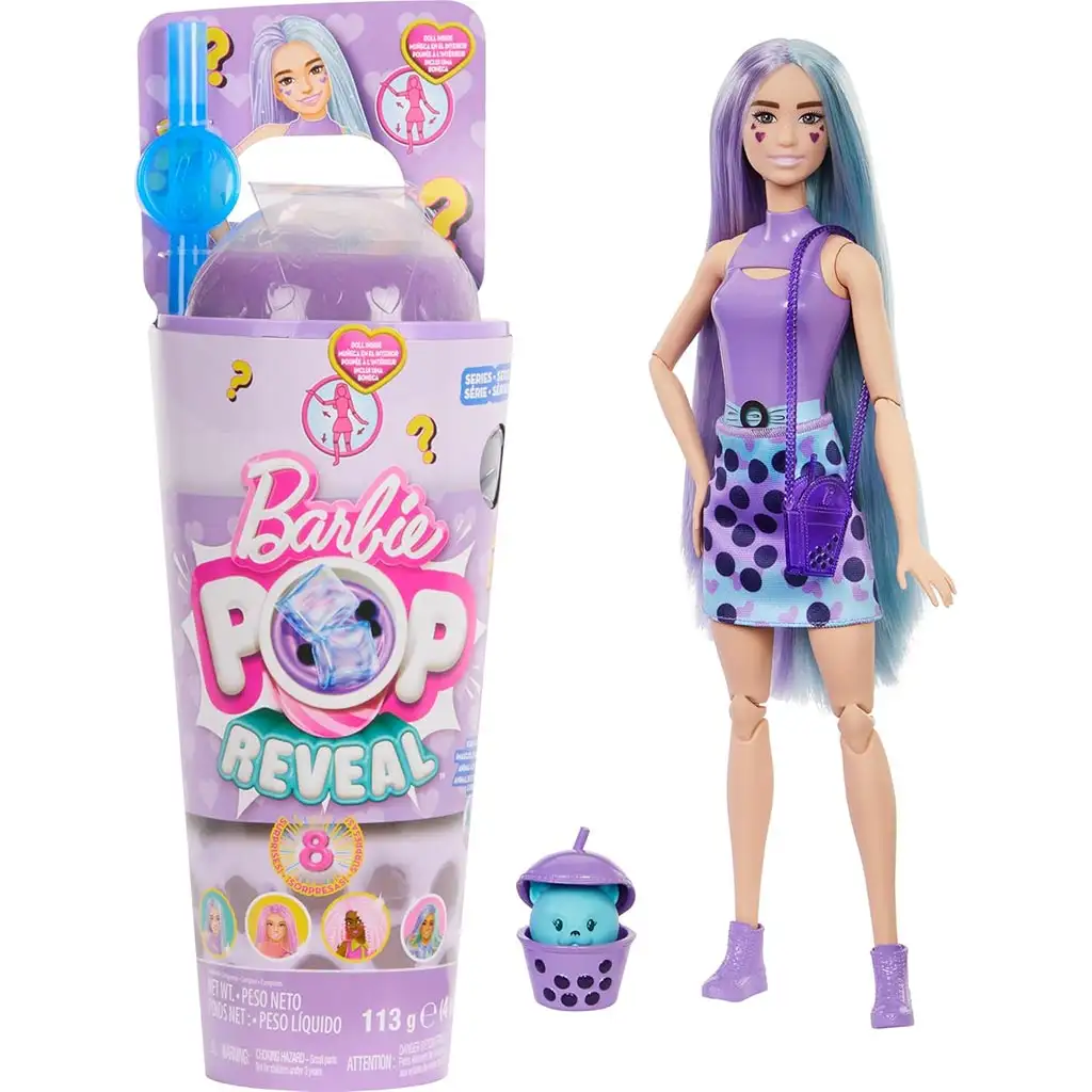 Барби: Слайм Разкритие Буби парти Лила кукла - Mattel изображение 1