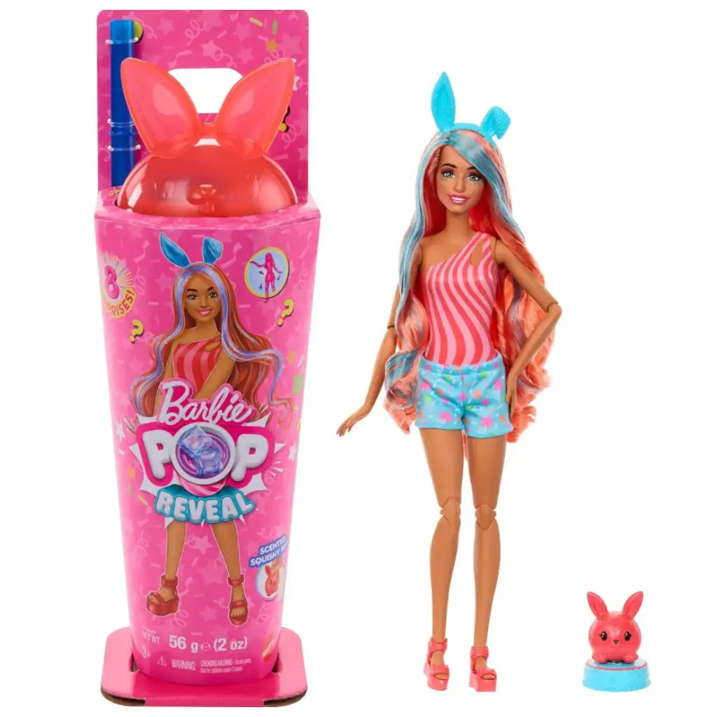 Barби: Slime Reveal Животинско Парти - Заек играчка комплект - Mattel изображение 1