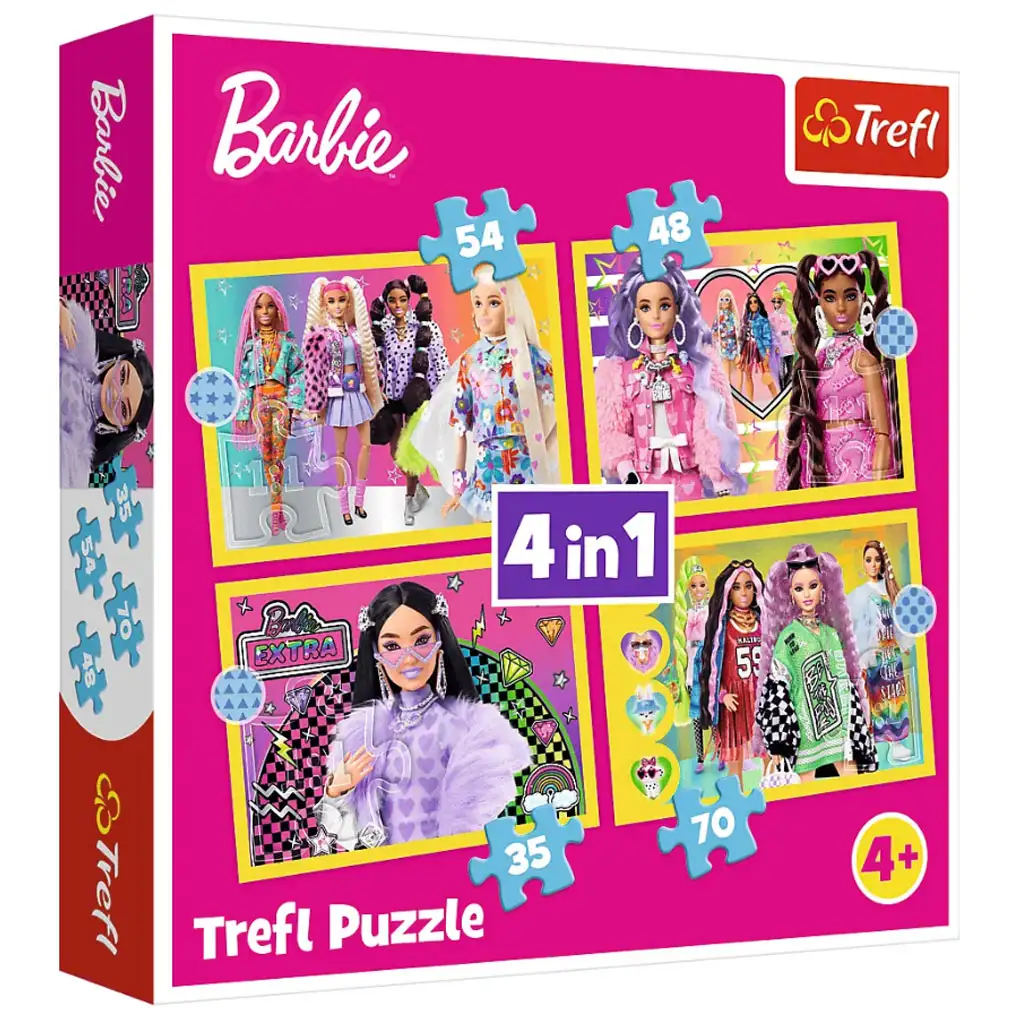 Barbie 4 в 1 пъзел - Trefl изображение 1