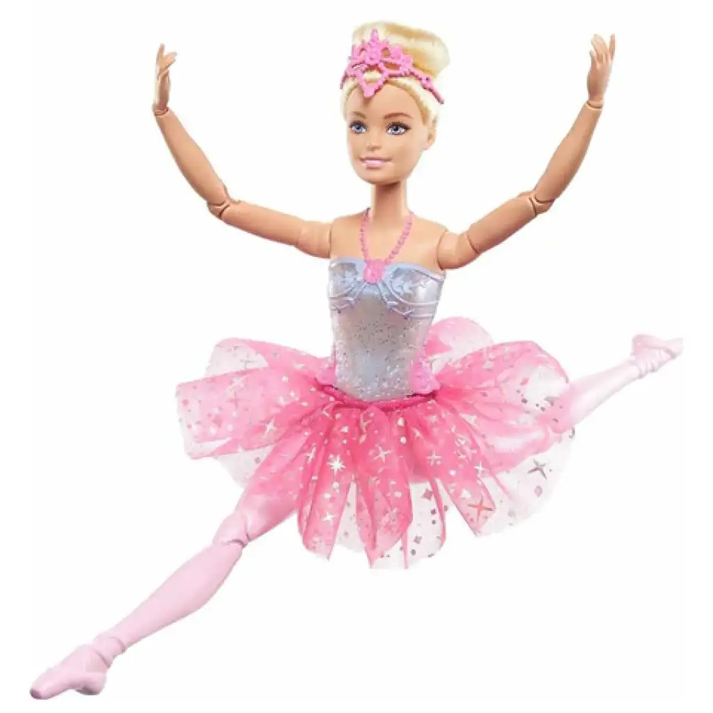 Barbie®: Блестяща дъговая балерина с руса коса и светлина - Mattel изображение 3