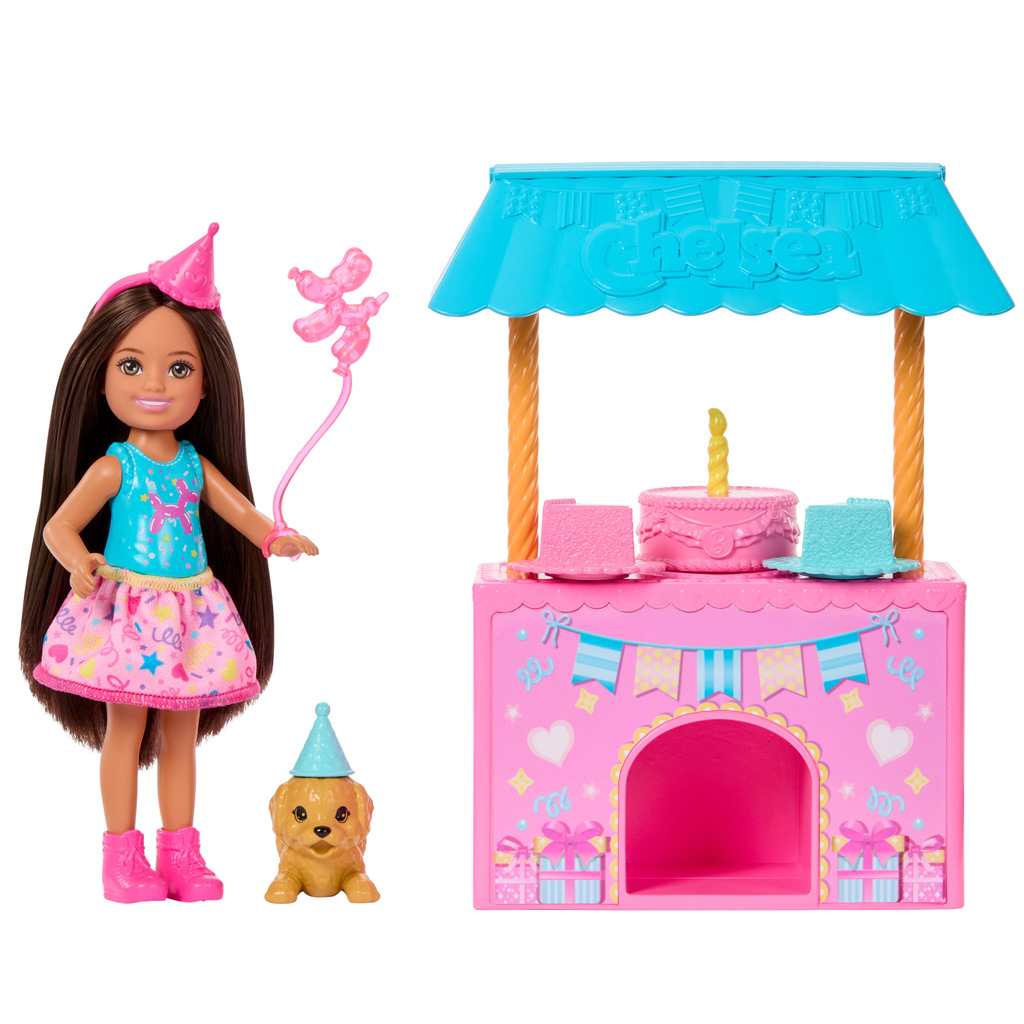 Barbie: Челси рожден ден парти с кукла и малко кученце – Mattel изображение 2