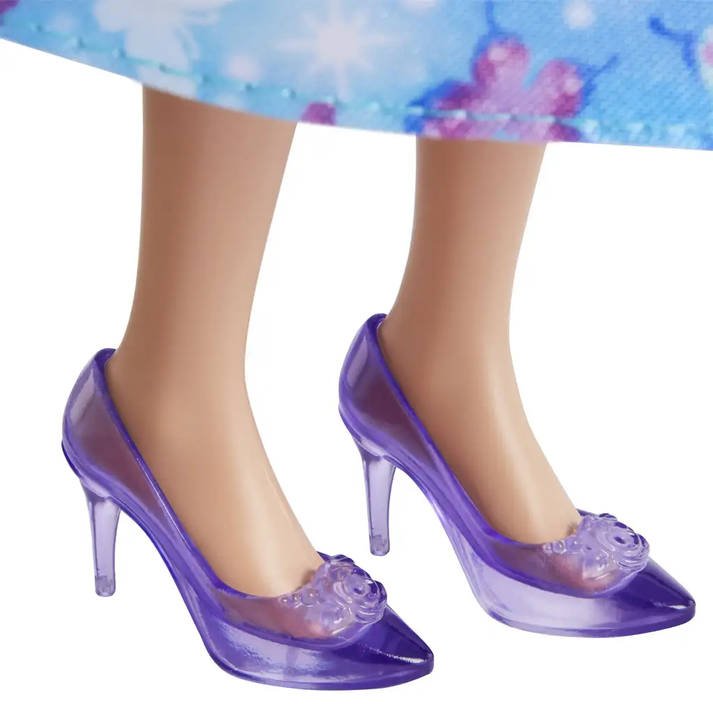 Barbie Dreamtopia: Принцеса кукла в синя рокля с пеперуди - Mattel изображение 4