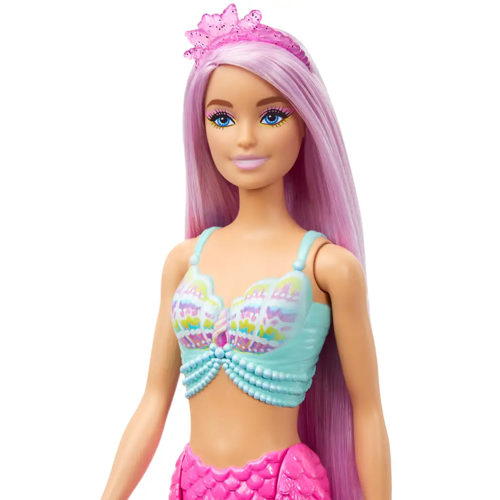 Barbie Dreamtopia: Вълшебна прическа русалка кукла 2024 - Mattel изображение 3