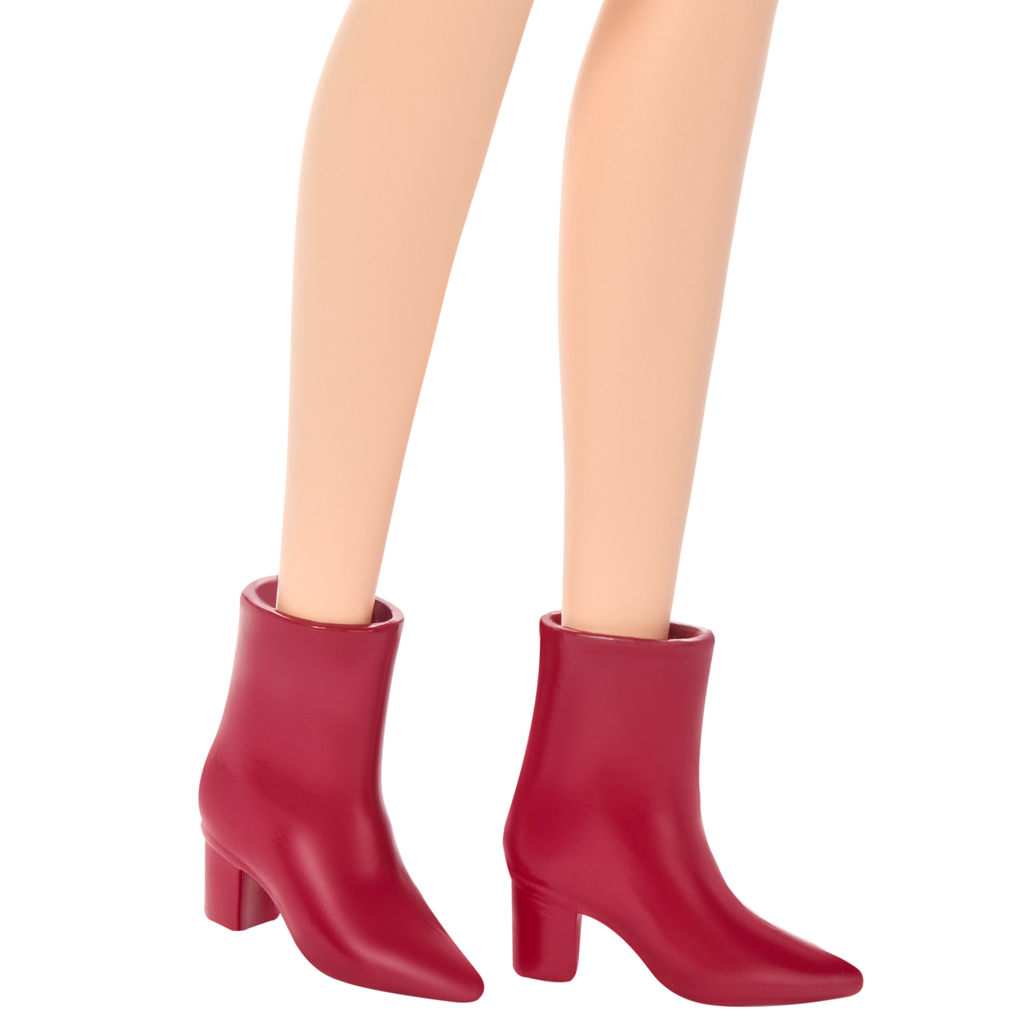 Barbie: Fashionista Приятелки с кафяви коси стилна модна кукла в леопардов модел – Mattel изображение 4