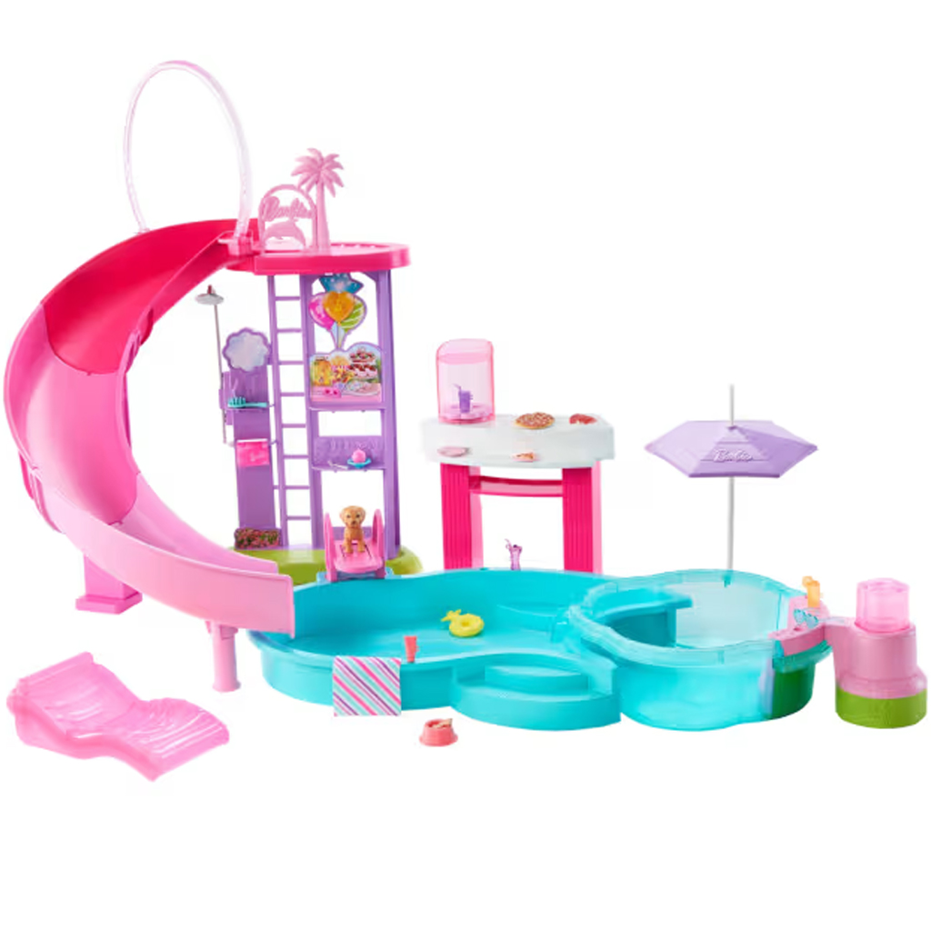 Barbie: Игрална комплектация за парти с басейн Dream Pool - Mattel изображение 2