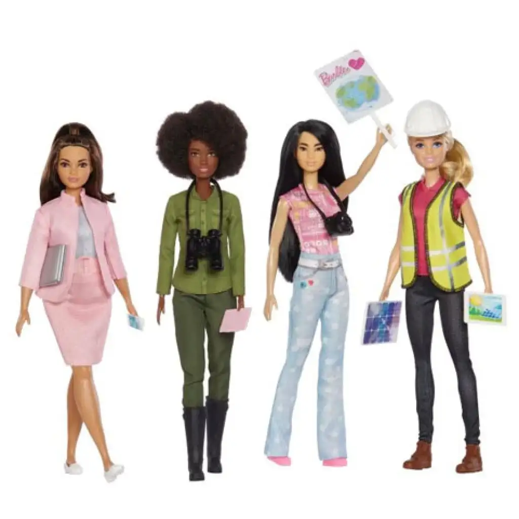 Barbie: Комплект кариерни кукли заедно за Земята 4бр. - Mattel изображение 2