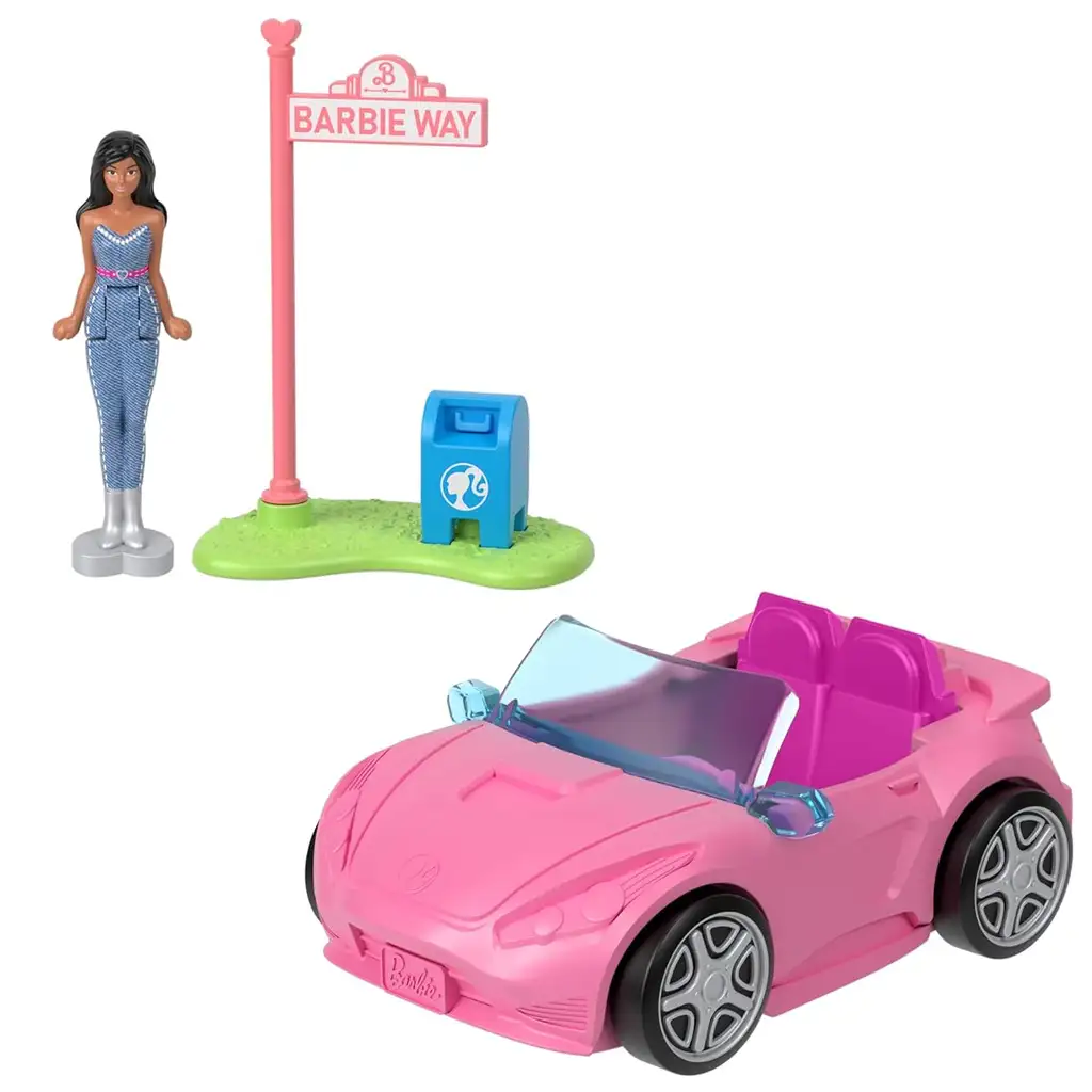 Barbie: Мини BarbieLand превозни средства - Мечтан автомобилен комплект - Mattel изображение 3