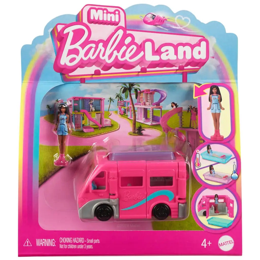 Barbie: Мини BarbieLand превозни средства - Мечтателен караван комплект - Mattel изображение 1