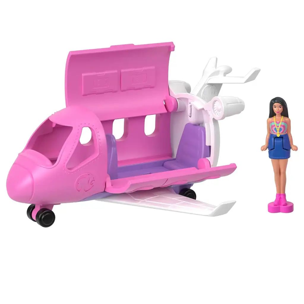 Barbie: Мини BarbieLand превозни средства - Сет за мечтан самолет - Mattel изображение 3