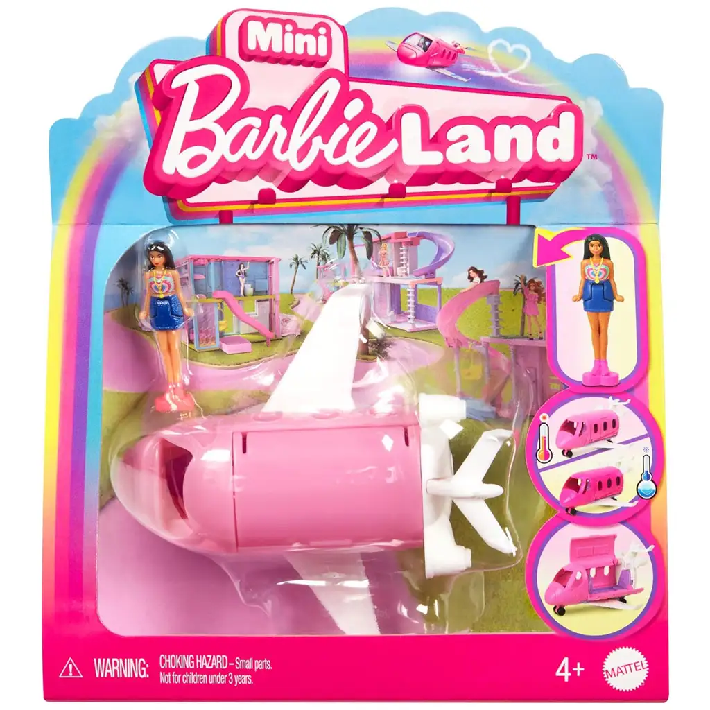 Barbie: Мини BarbieLand превозни средства - Сет за мечтан самолет - Mattel изображение 1