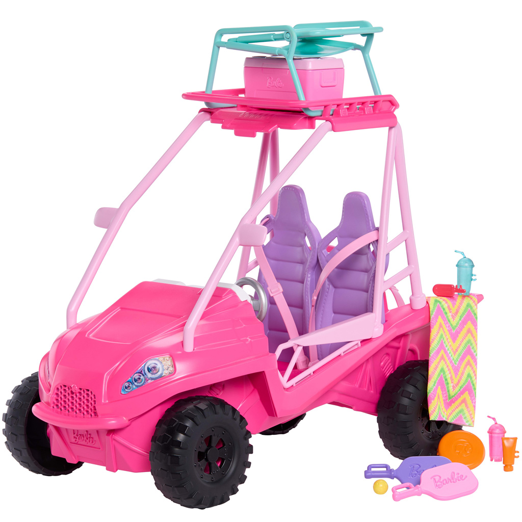 Barbie Mysteries: Beach Detectives плажен автомобил - Mattel изображение 3