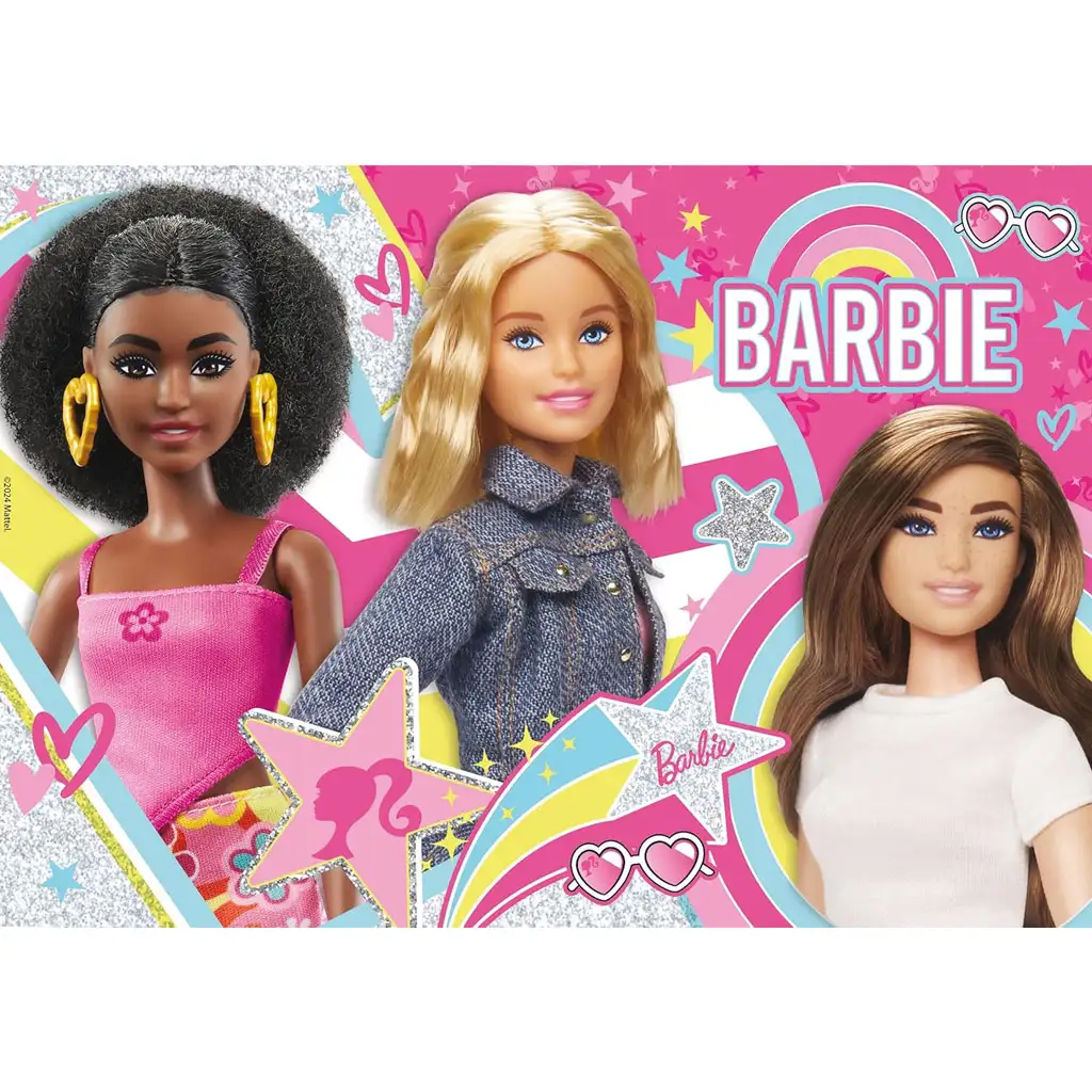 Barbie най-добри приятелки 108бр. блестящ пъзел 50x35см - Lisciani изображение 2