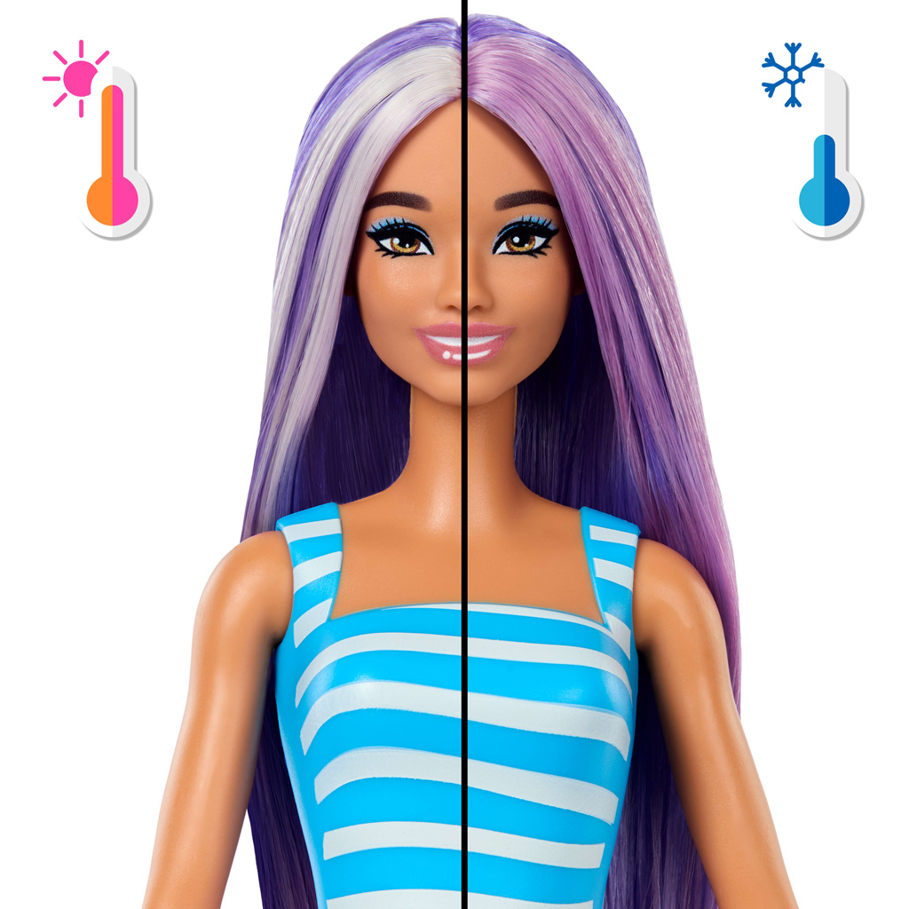 Barbie Reveal ароматен Shaker серия с кукла с лилава коса и морски кон - Mattel изображение 4