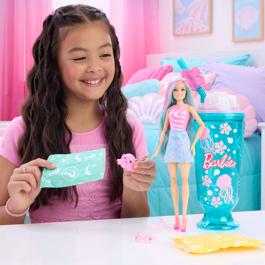 Barbie Reveal ароматен Shaker серия с тюркоазена коса кукла с фигура на медуза - Mattel изображение 5