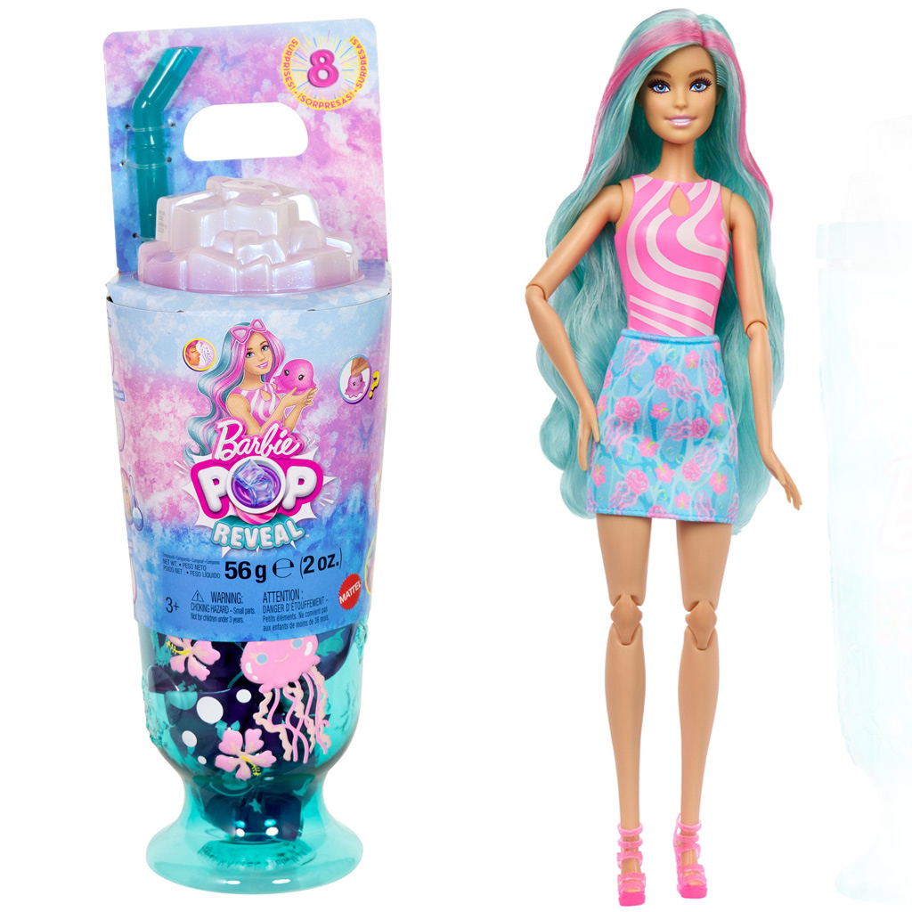 Barbie Reveal ароматен Shaker серия с тюркоазена коса кукла с фигура на медуза - Mattel изображение 1