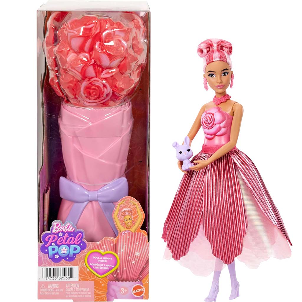 Barbie Reveal: Цветна магия изненада кукла - Роза - Mattel изображение 1