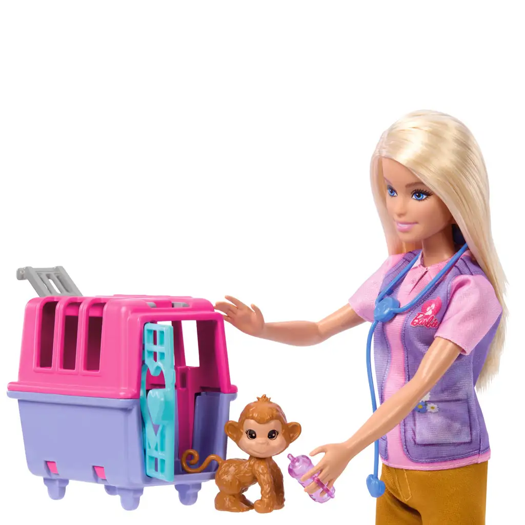 Barbie: Спасител на диви животни кариерна кукла с аксесоари - Mattel изображение 4
