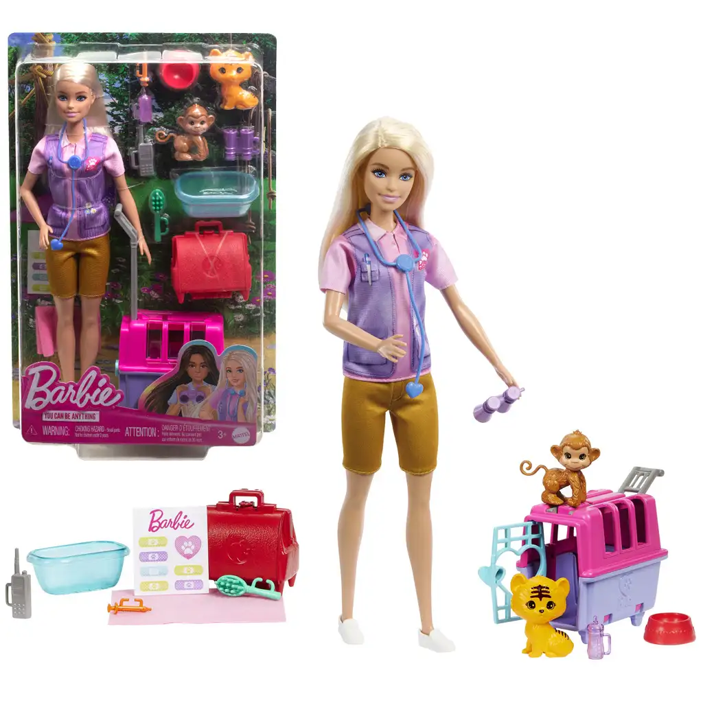 Barbie: Спасител на диви животни кариерна кукла с аксесоари - Mattel изображение 1