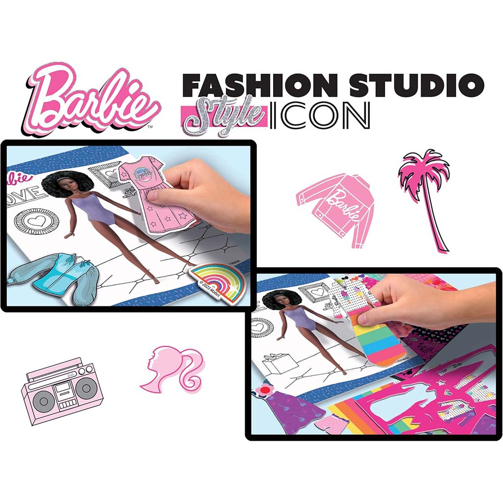 Barbie Стилна Икона оцветяваща и облекчаваща комплектация - Lisciani изображение 3