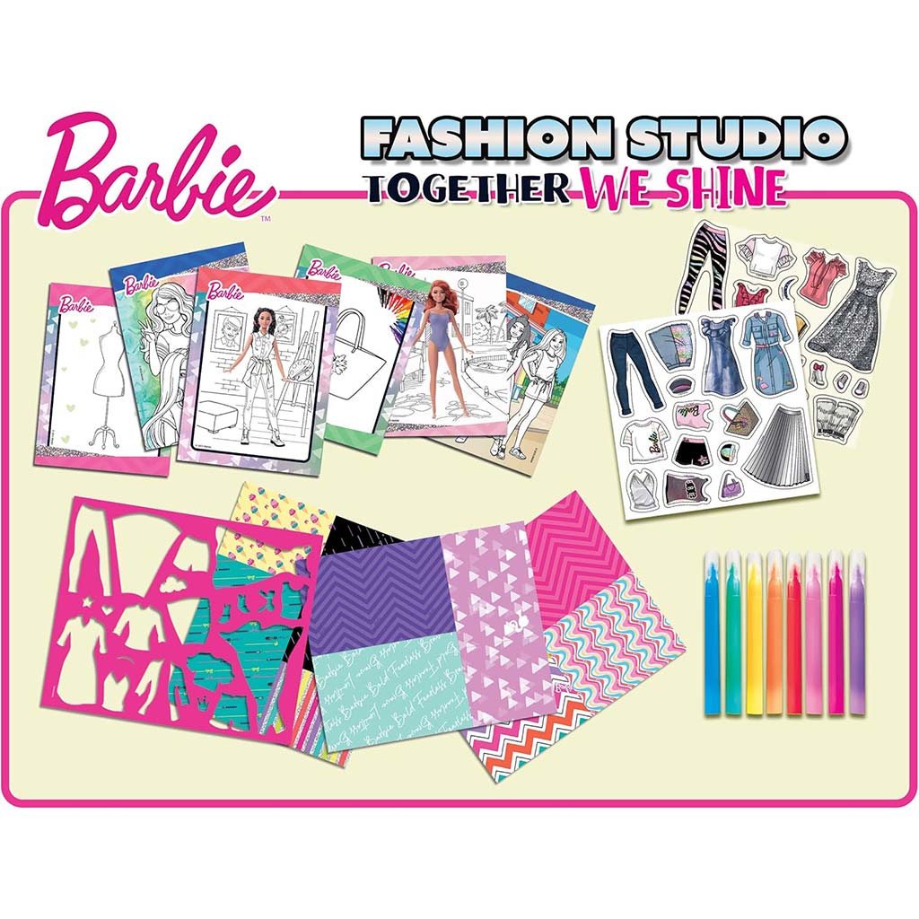Barbie Together We Shine оцветяваща и облекчаваща комплект - Lisciani изображение 2