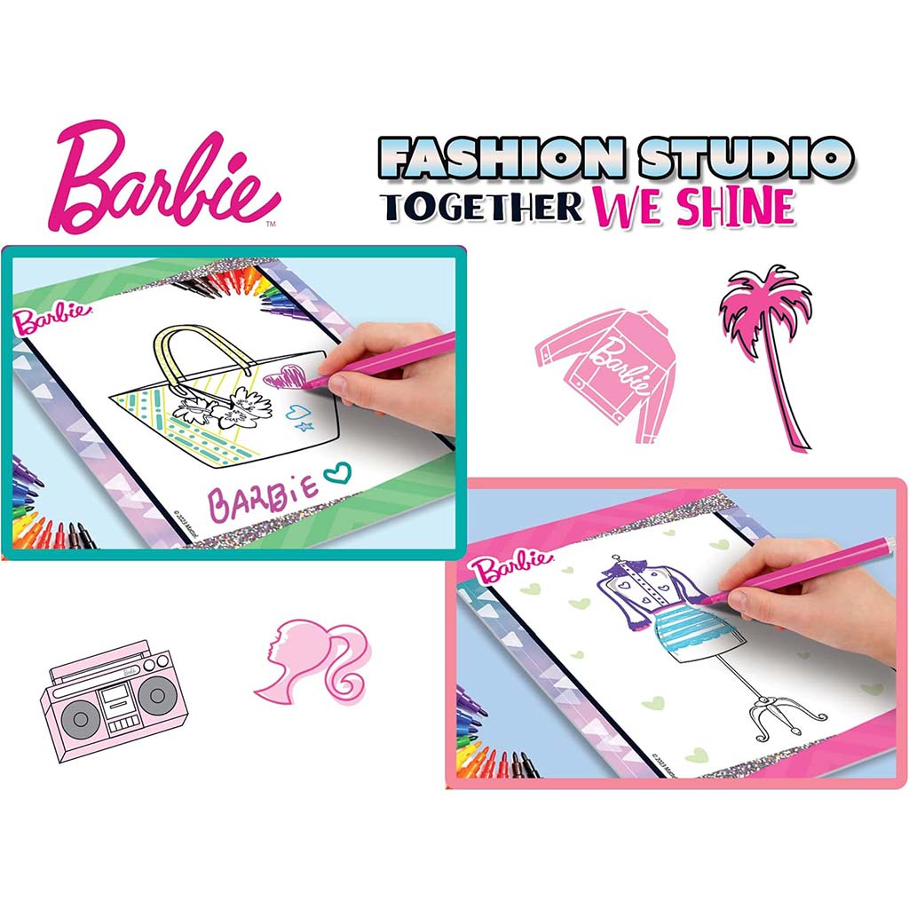 Barbie Together We Shine оцветяваща и облекчаваща комплект - Lisciani изображение 3