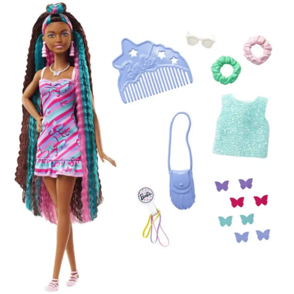 Barbie Totally Hair пеперуда кукла - Mattel изображение 2