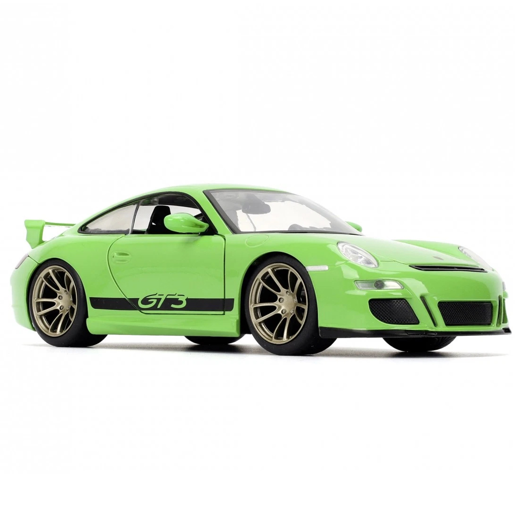 Бързи и яростни: 2007 Porsche 911 GT3 метален автомобилен модел 1/24 - Jada Toys изображение 2