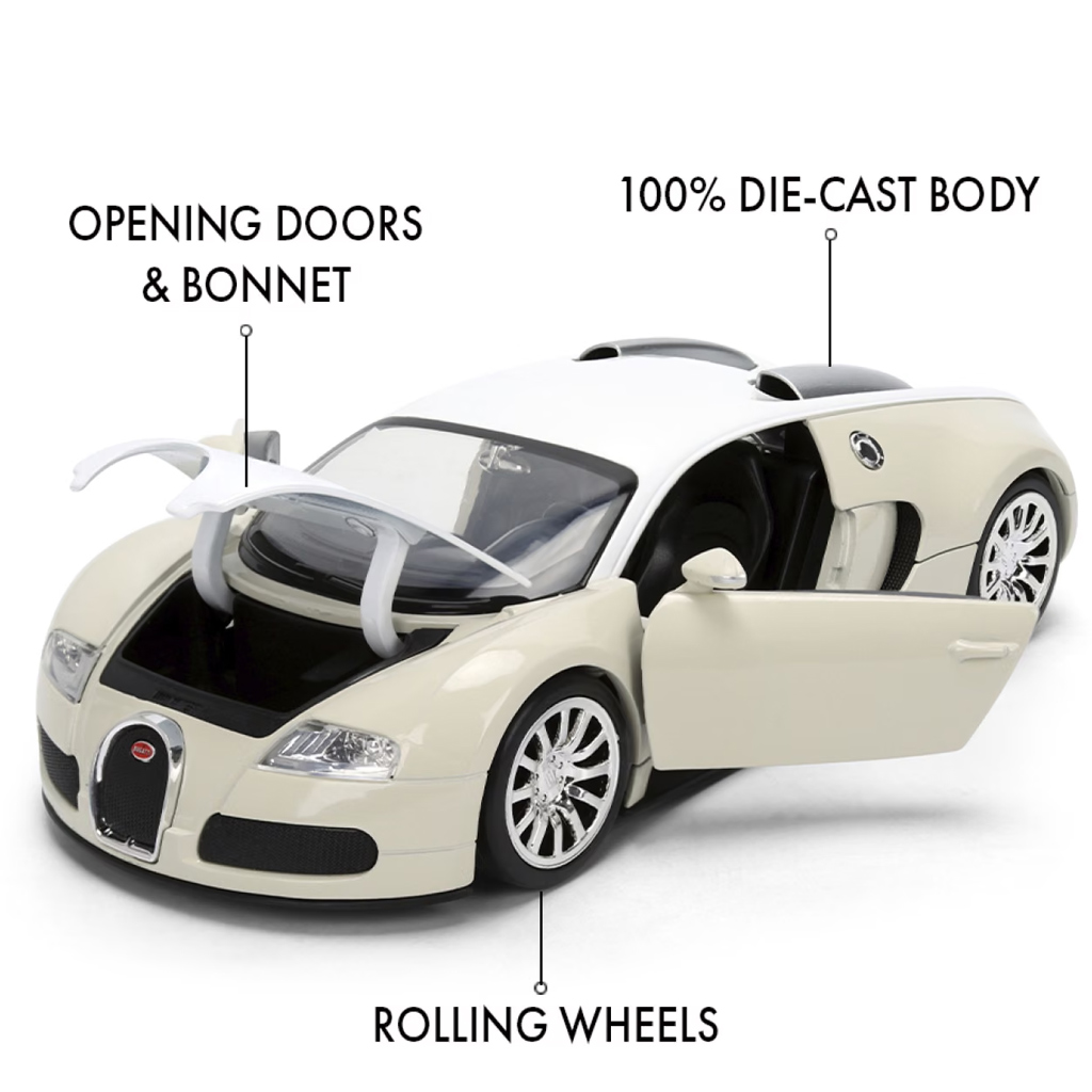 Бързи и яростни: 2011 Bugatti Veyron метален автомобилен модел 1/24 - Jada Toys изображение 3