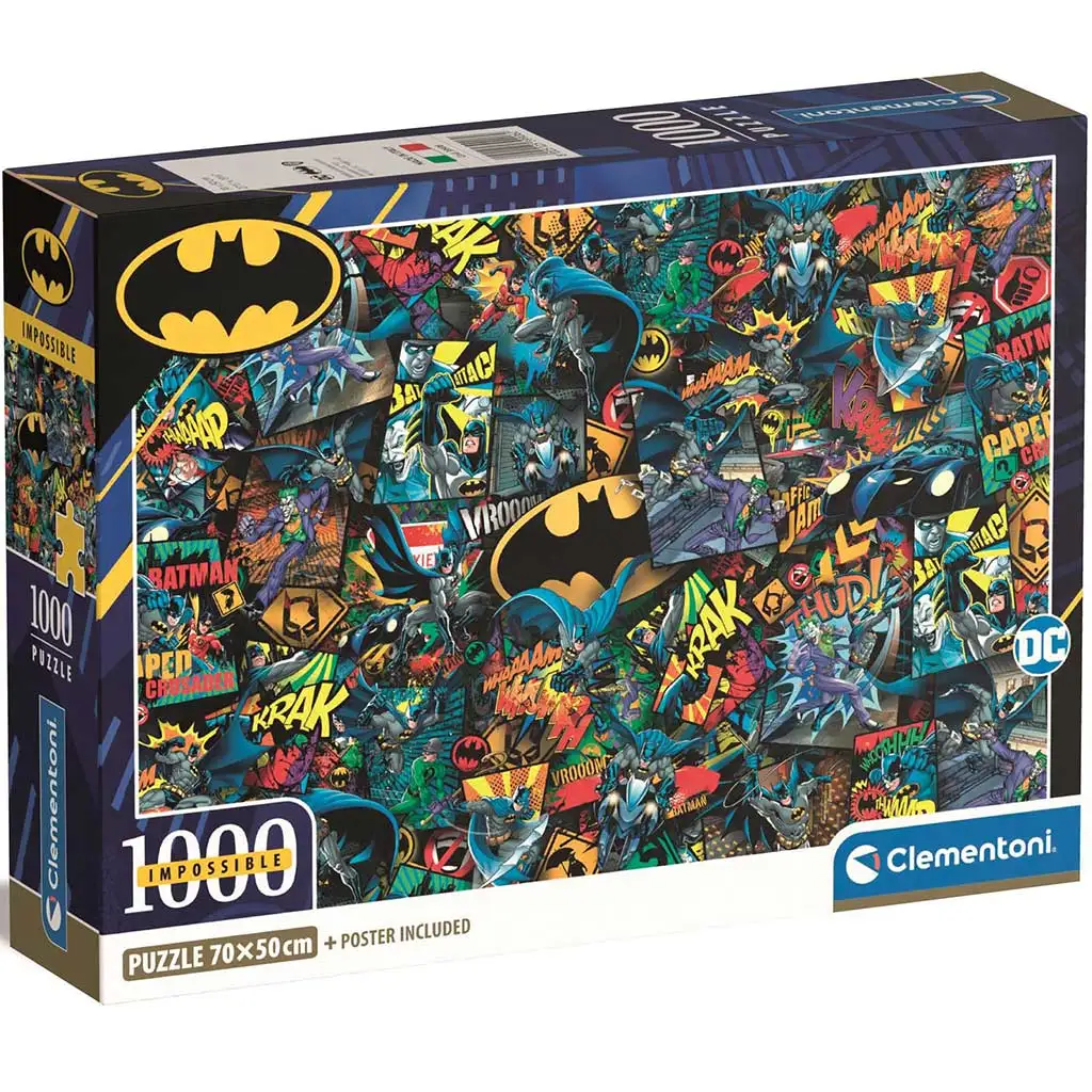 Batman 1000-частен невъзможен пъзел 70x50см - Clementoni изображение 1