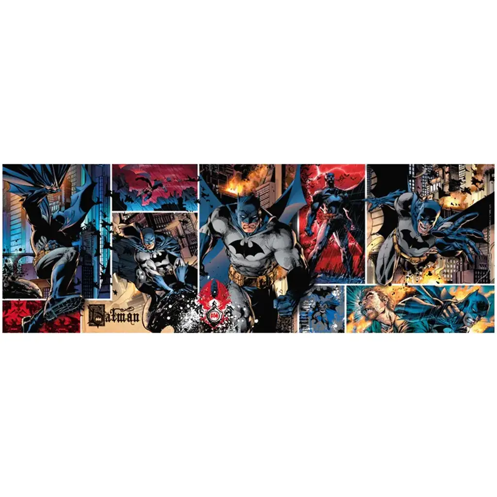 Batman 1000 части панорамна пъзел с постер - Clementoni изображение 2
